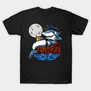 Shark Pirate Party T-Shirt